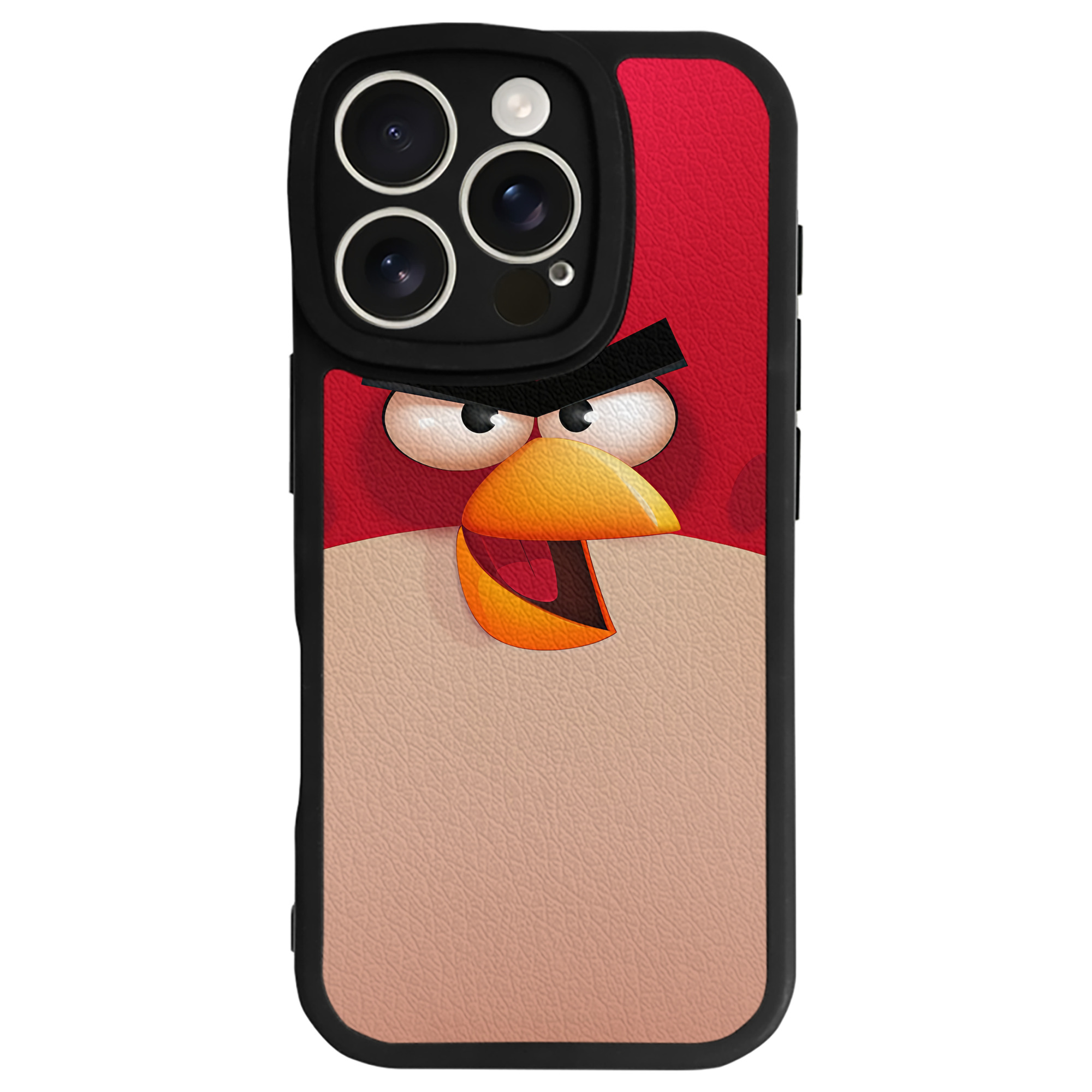 （画像用） Angry Birds アングリーバード 【iPhone 16シリーズ対応】シリコンスマホケース（レザー調） 材質：シリコン